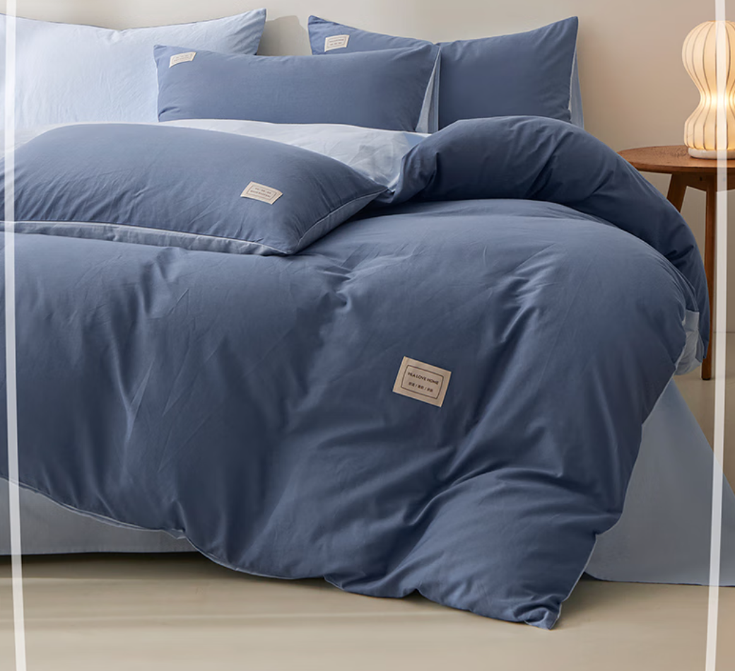 海澜之家（HLA）A类纯棉床上四件套全棉100%新疆棉套件床单三件套