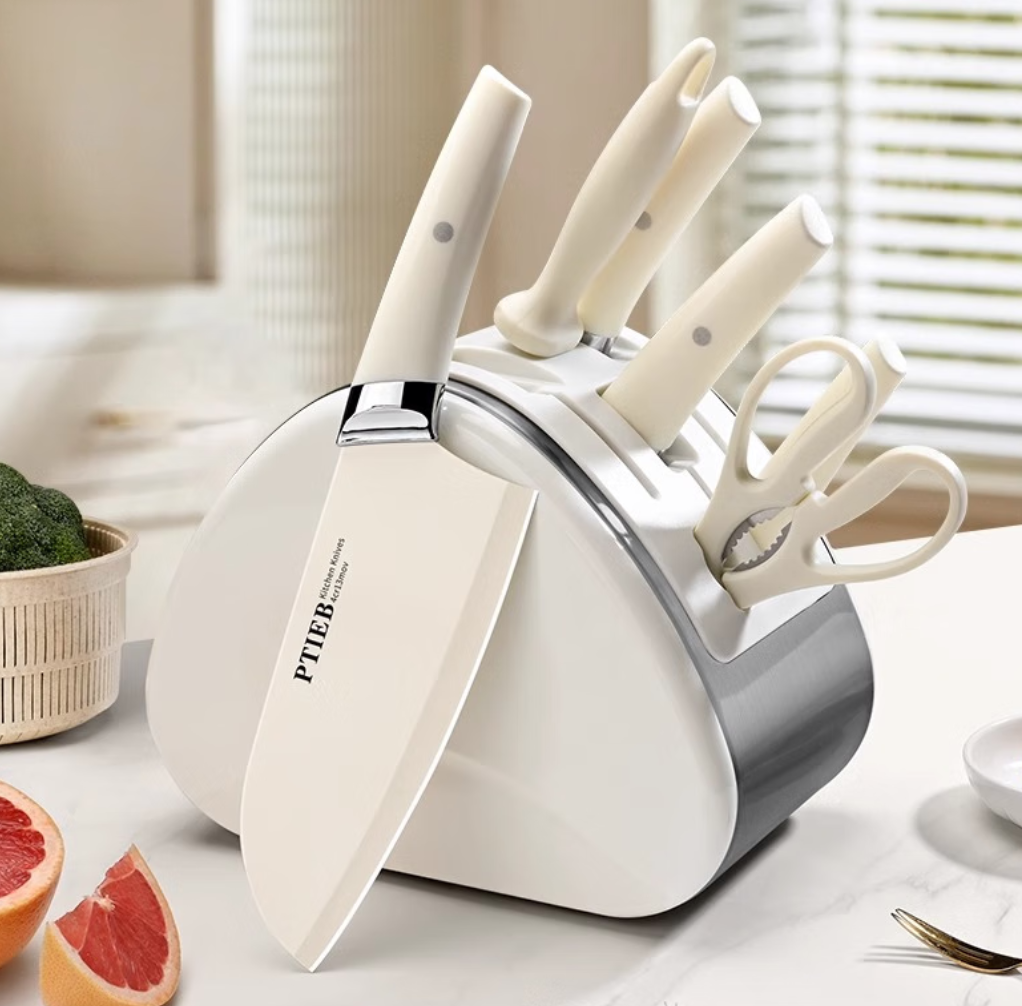 派莱斯德国刀具套装 菜刀三件套 厨具全套家用切菜刀砍骨专用刀厨房大全 升级版-海鸥刀具七件套